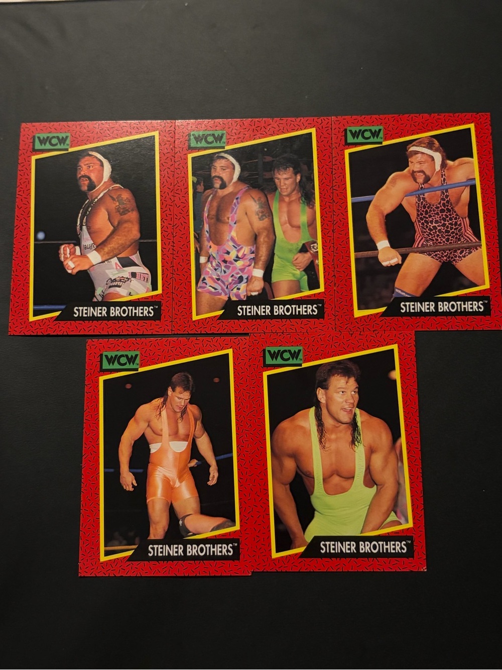 All 5 Rick Scott Steiner Brothers 1991 Impel WWE WCW Rookie RC Wrestling Card